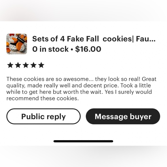🆕Sets of 4 Fake Fall  Oreos cookies| Faux cookies | False Oreos cookies | Fall - Picture 12 of 12